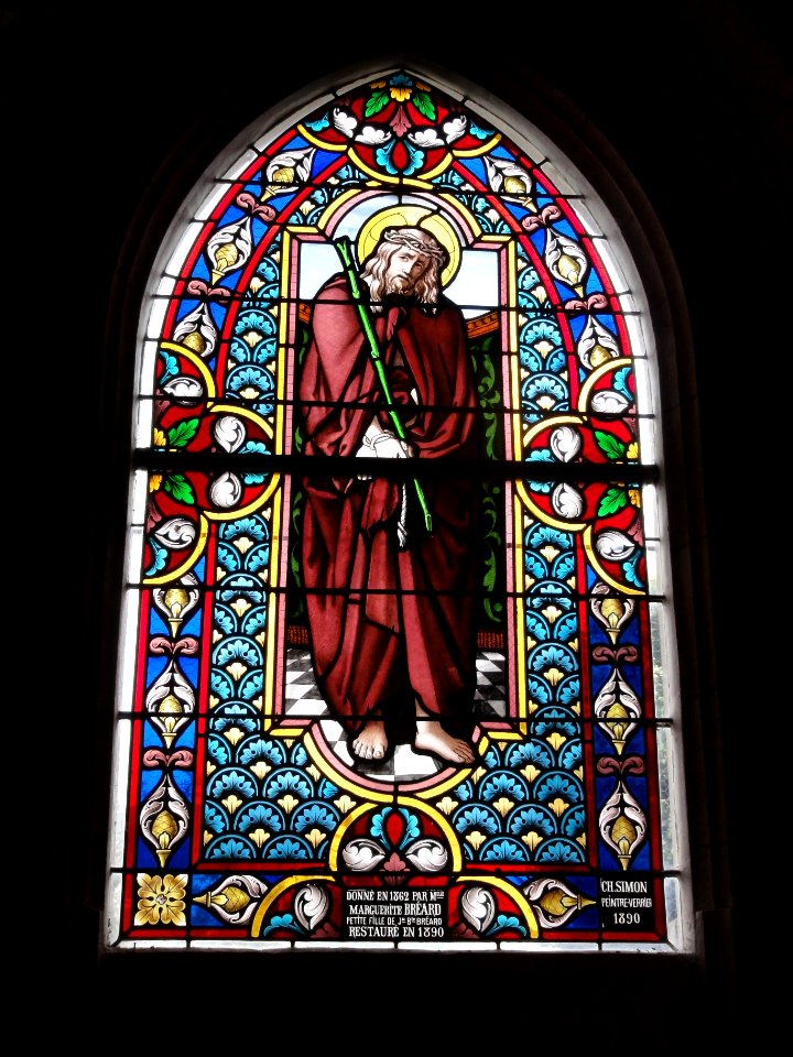 Bornambusc (Seine-Mar.) église, vitrail 02