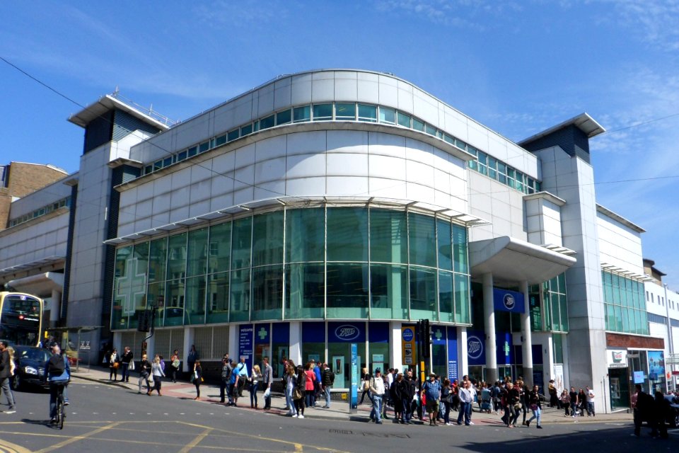 Boots, Queens Road-North Street junction, Brighton (May 2013)