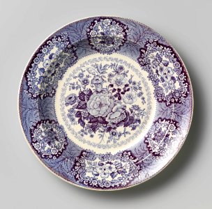 Bord met bloemdecor (1864), Petrus Regout & Co