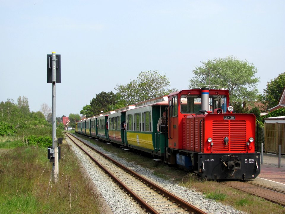 Borkumer Kleinbahn unterwegs