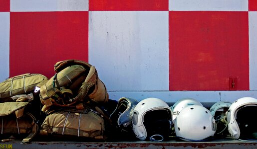 Parachutes container wall red