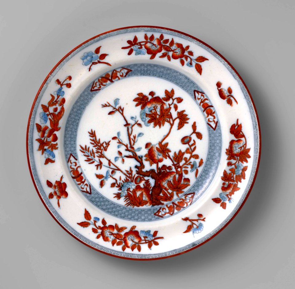 Bord met bloesemtakken (1879), Petrus Regout & Co
