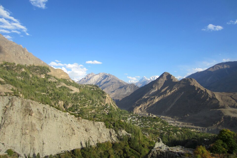 View landscape mountains