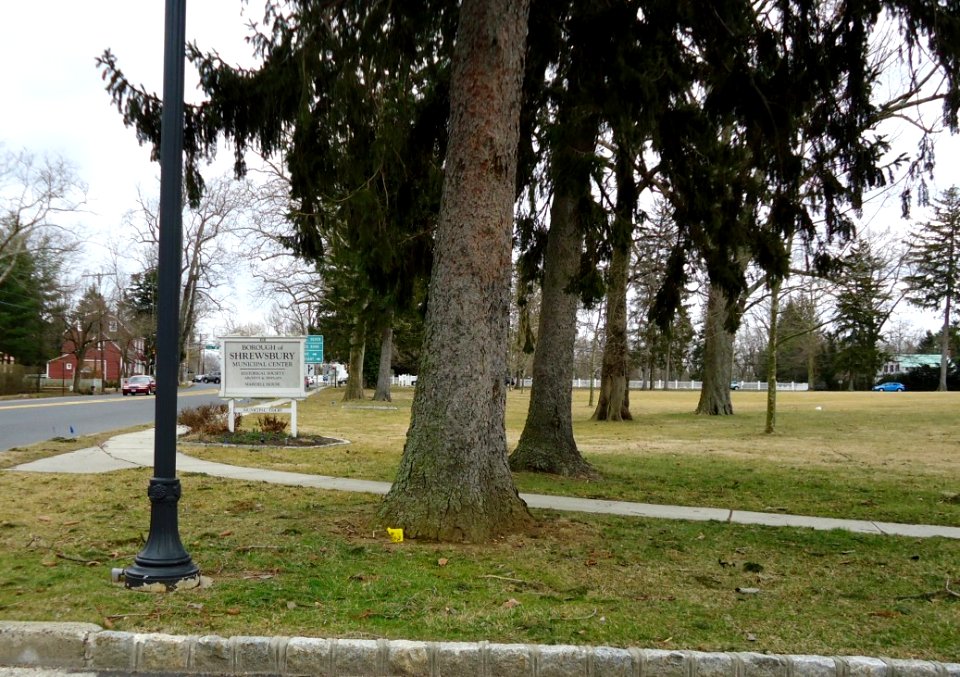Borough of Shrewsbury NJ sign and park