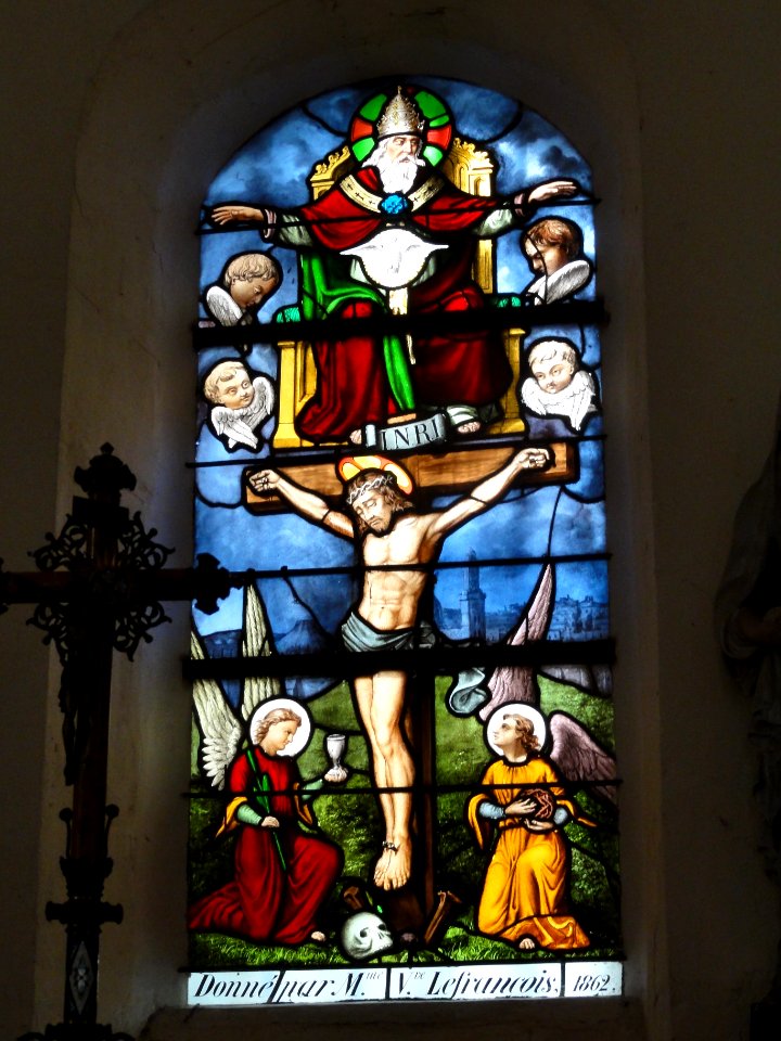 Bornambusc (Seine-Mar.) église, vitrail 07