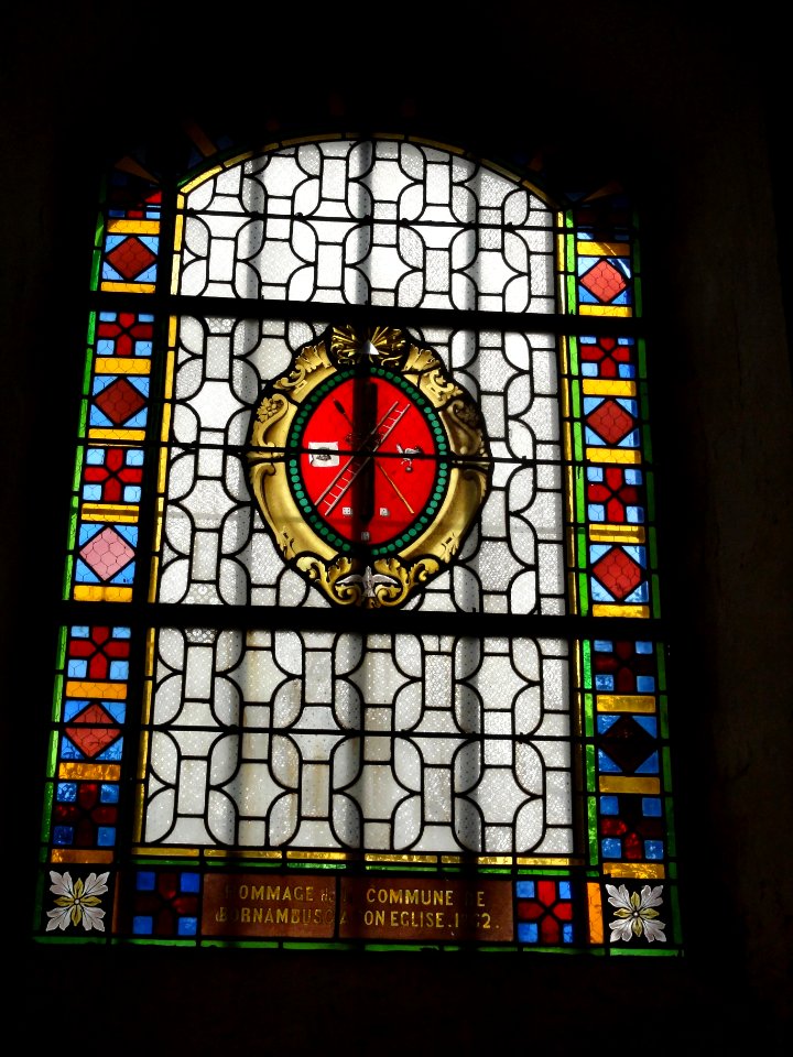 Bornambusc (Seine-Mar.) église, vitrail 09