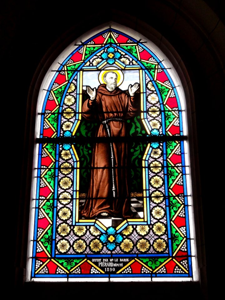 Bornambusc (Seine-Mar.) église, vitrail 01