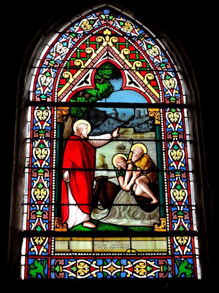 Bornambusc (Seine-Mar.) église, vitrail 14