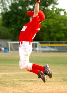 Jump little league leap photo