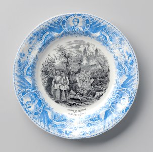 Bord met Slag bij Palestro (1859), Petrus Regout & Co