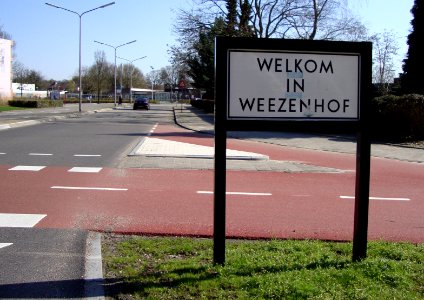Bord Welkom in Weezenhof photo