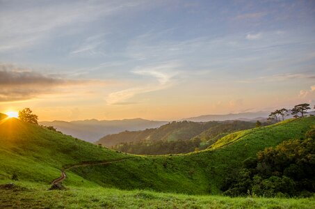 Nature landscape blue