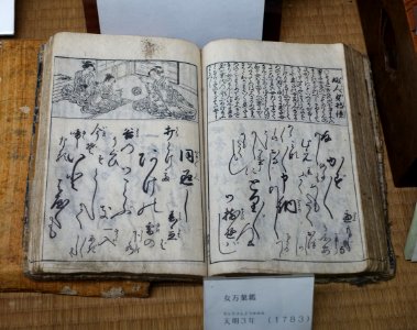 Book 'Onna daigaku', The Great Learning for Women, this edition 1783 AD - Hirata Folk Art Museum - Takayama, Gifu, Japan - DSC06779