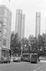 Boorplatform (Stichting Rotterdam Boorplatform) in centrum Rotterdam (Nieuwe Maa, Bestanddeelnr 934-0808
