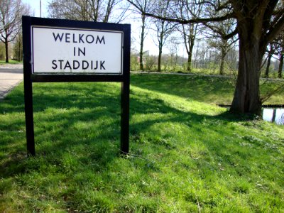 Bord Welkom in Staddijk photo