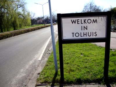 Bord Welkom in Tolhuis photo