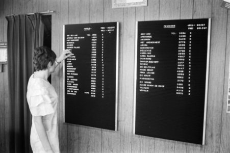 Borden met hotels bij de VVV, Bestanddeelnr 924-6272