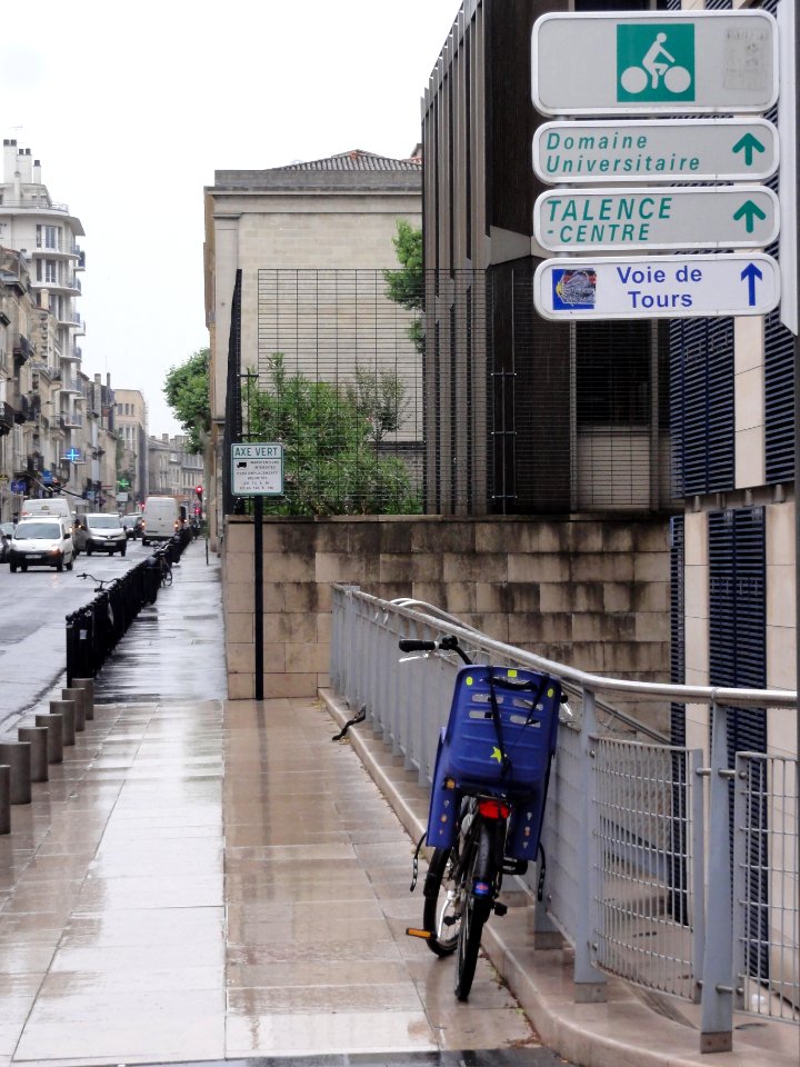 Bordeaux, Axe verte pour cyclistes