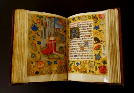 Book of Hours, Ghent-Bruges, c. 1500, parchment in leather binding - Museum Schnütgen - Cologne, Germany - DSC00222