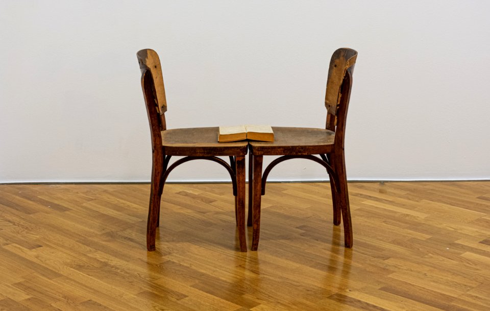 Book in chair