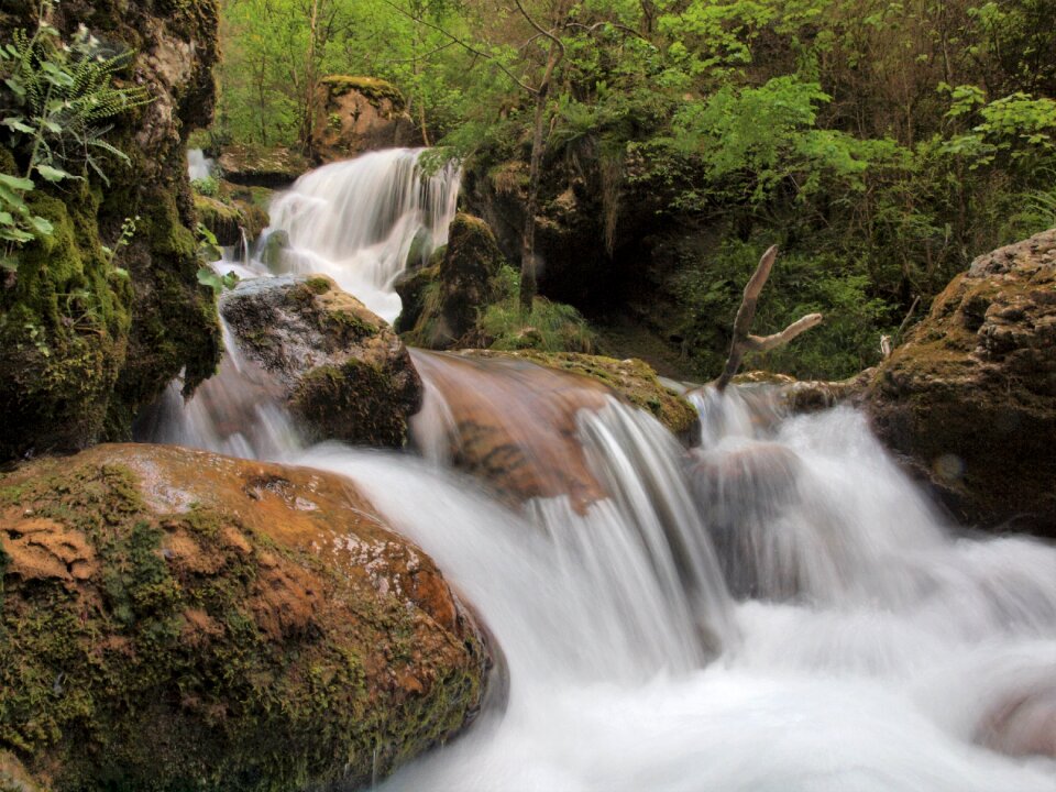 Waterfall mountain freshness