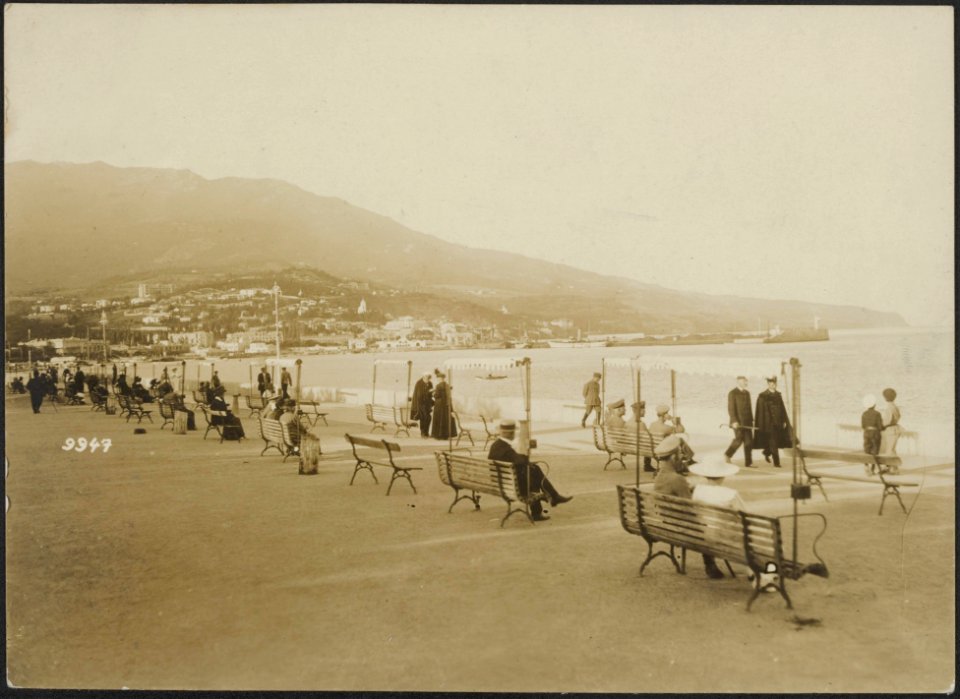 Bilder aus der Ukraine. Jalta (in der Krim) Auf der Strandpromenade, Bestanddeelnr 158-2528