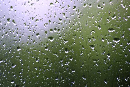 Raindrop wet window photo