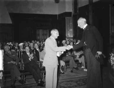 Bijeenkomst van de vereniging Ons Leger in de Ridderzaal. Eregast veldmaarschalk, Bestanddeelnr 903-4935
