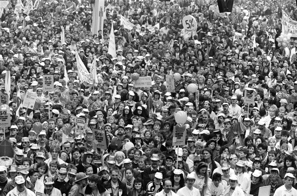 Bijeenkomsten, demonstraties, vakbonden, Utrecht (stad), Utrecht (provincie), Bestanddeelnr 934-4249