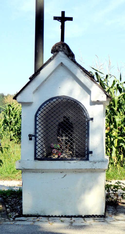 Bildstock am Ortseingang von Bergham (Aschau am Inn), 1