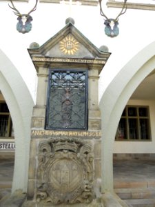Bildstock vor dem Rathaus in Brilon