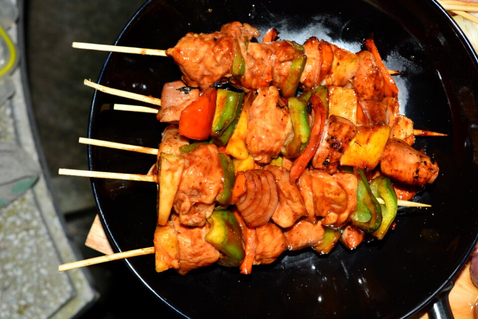 Food grill menu bbq pork