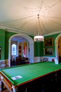 Billiard table - Verandah Room - Shugborough Hall - Staffordshire, England - DSC00439