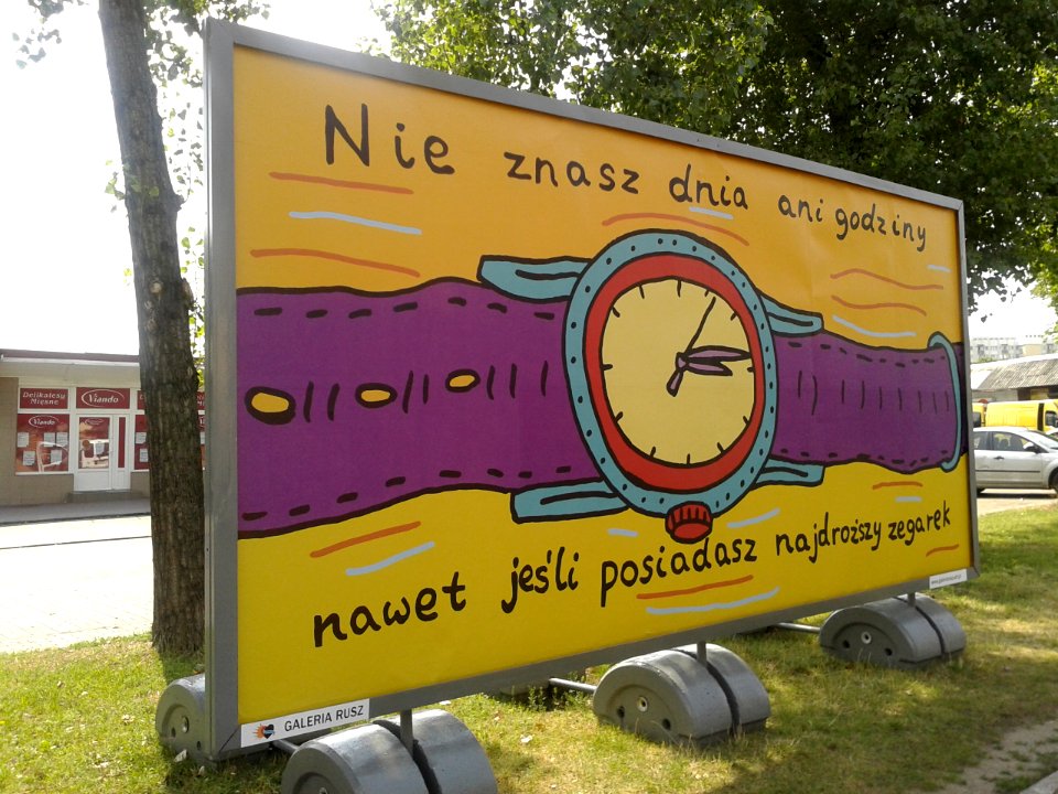 Bilbord Galerii Rusz przy Szosie Chełmińskiej w Toruniu