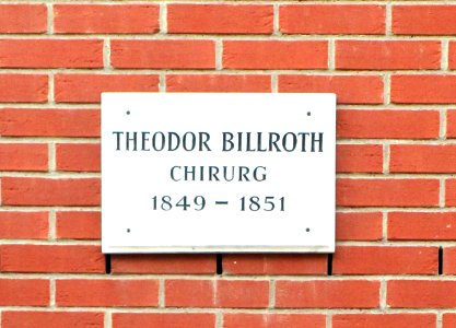 Billroth Gedenktafel Göttingen
