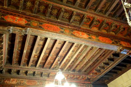 Billiard Room ceiling - Hearst Castle - DSC06305