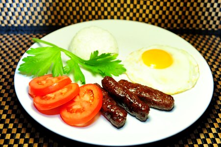 Plate meal tomato photo