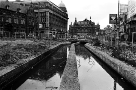 Binnenringwerkzaamheden rond Leidseplein Amsterdam ondergrondse kanalen die lat, Bestanddeelnr 929-6645