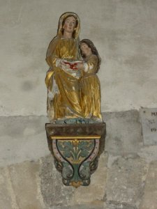 Biollet (Puy-de-Dôme) église statue Ste Anne