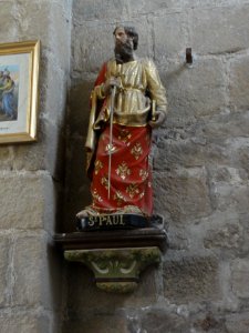 Biollet (Puy-de-Dôme) église statue Saint Paul