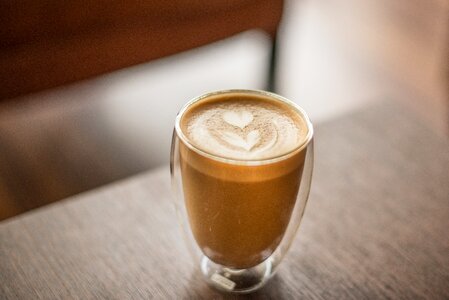 Drink coffee shop latte photo