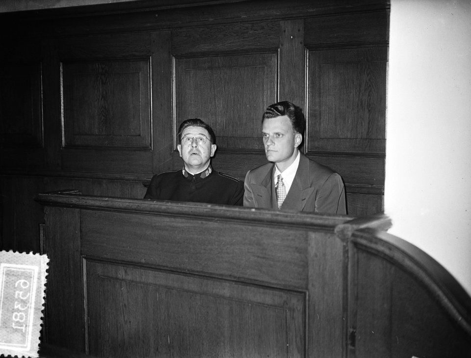 Billy Graham (Amerikaanse evangelist) in Nederland, toespraak in de Ronde Luther, Bestanddeelnr 906-5381