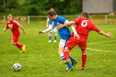 Footballers sport ball sports