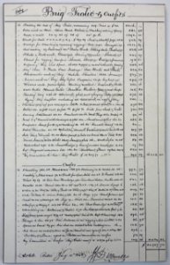 Bill presented by the Gardner Brothers to Augustine Heard & Co. for The Frolic - Point Cabrillo Light Museum - California - DSC01953