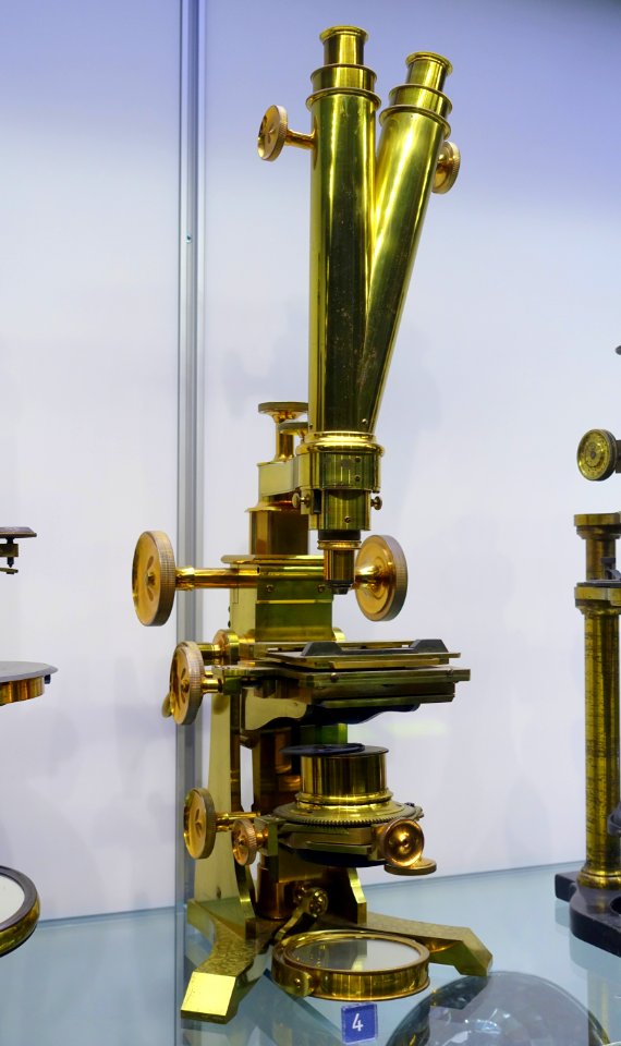 Binocular Microsope, c. 1880 - Museum of Science and Industry (Chicago) - DSC06410