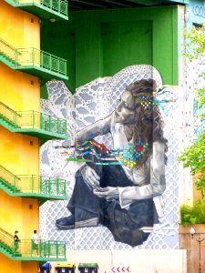 Bilbao - Puente de la Salve, mural