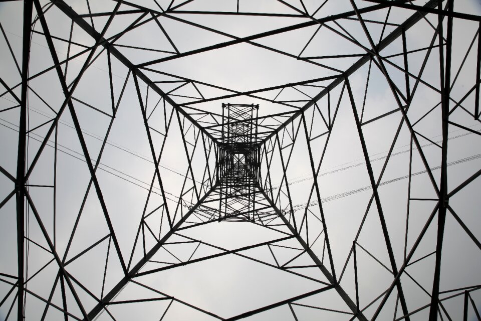 Electricity transmission tower look up