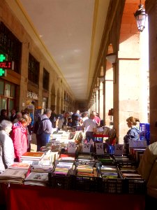 Bilbao - Plaza Nueva, mercadillo dominical, puestos de libros 08