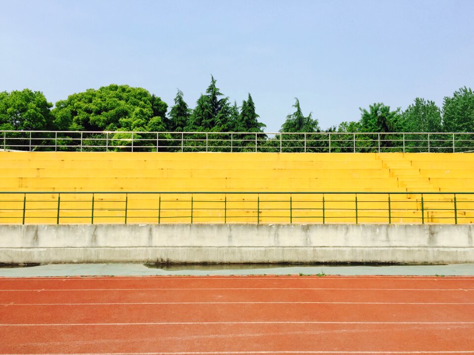 Track stadium sports photo