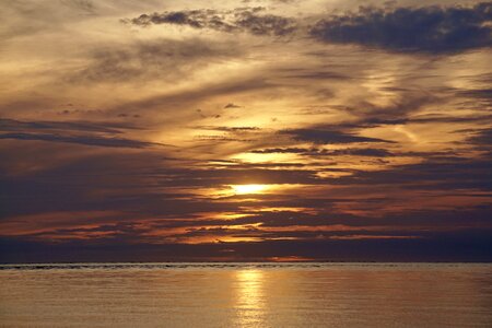 Clouds sunset sky photo